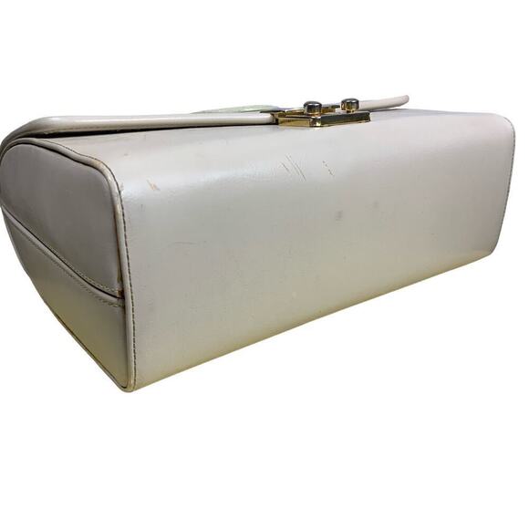 Rosenio Beige Structured Doctor’s Handbag with Strap - Picture 7 of 16